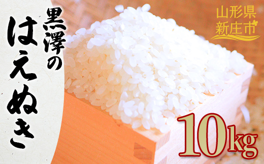 【令和7年産】 黒澤のはえぬき 10kg 米 お米 おこめ 山形県 新庄市 F3S-2672