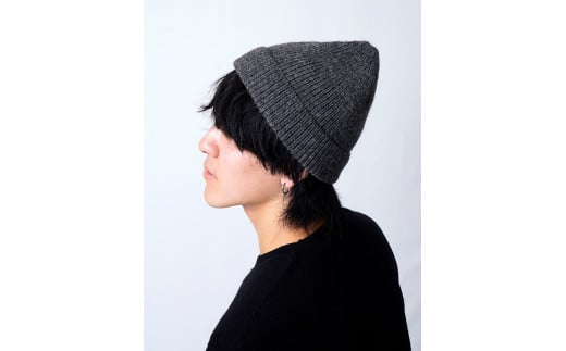 【ホワイト】《ウール100％》ニットキャップ （ユニセックス・男女兼用）　020-H-SS013-WH ホワイト