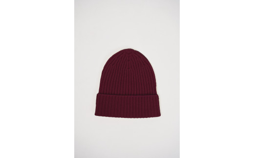 “ふわとろ やわらか” カシミア ニットキャップ  【ワインレッド】カシミヤ　040-H-SS017-ワインレッド ワインレッド