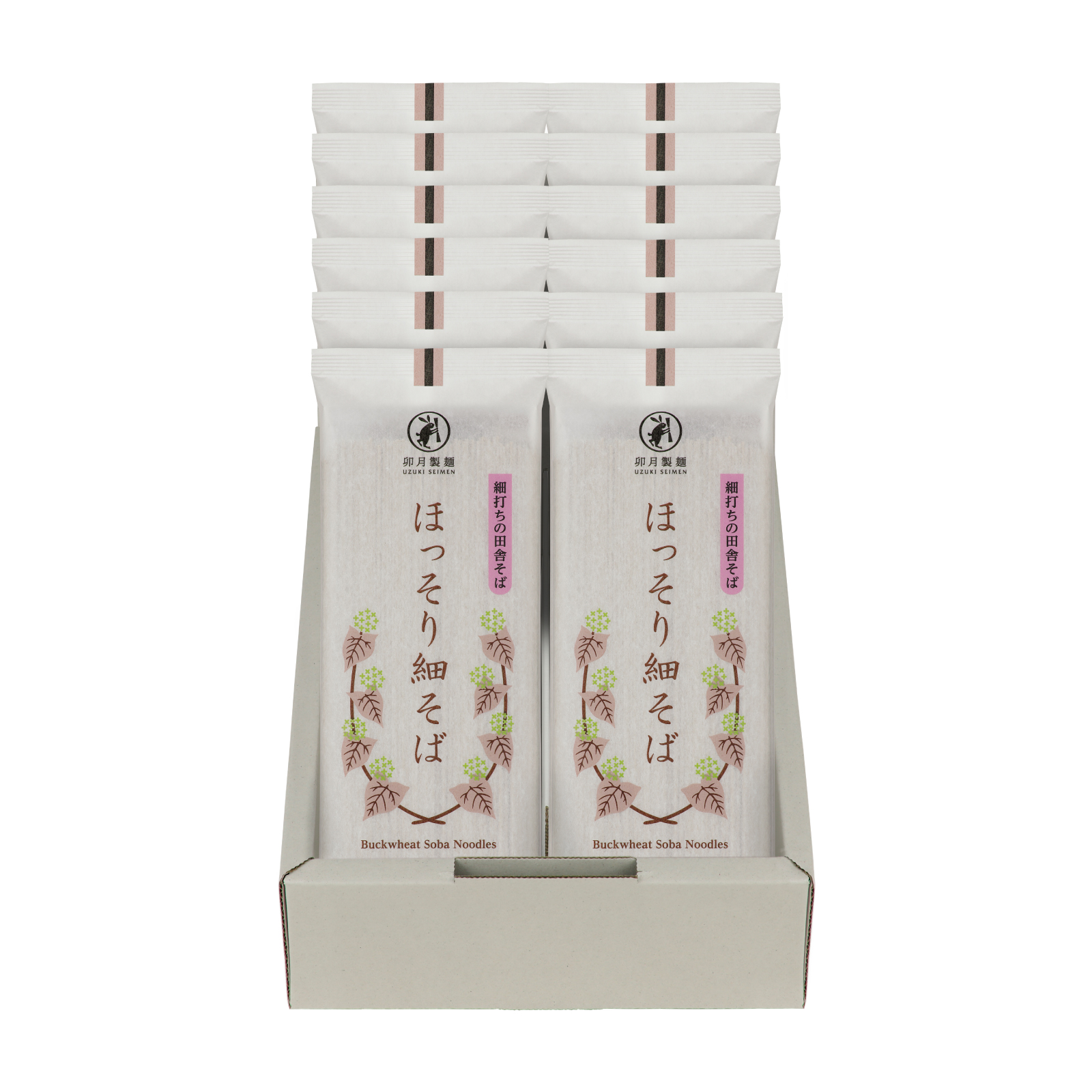 卯月製麺の一番人気！「ほっそり細そば」24人前（200g×12袋）　012-F-UZ002