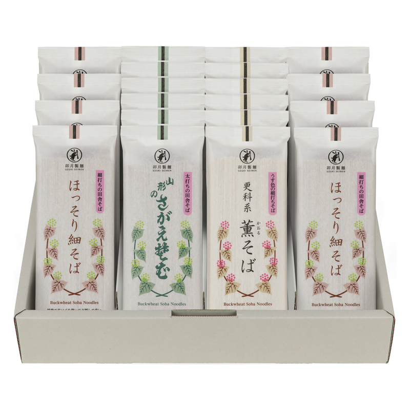 卯月製麺の蕎麦くらべセット 40人前(計3種)　018-F-UZ007