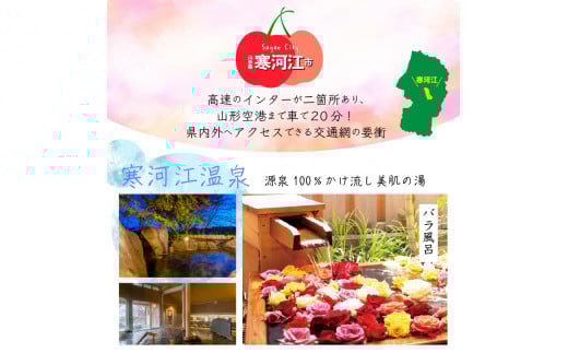 【100%天然かけ流しの湯!】山形県寒河江温泉利用助成券 3,000円分（3,000円×1枚）　010-J-OK001