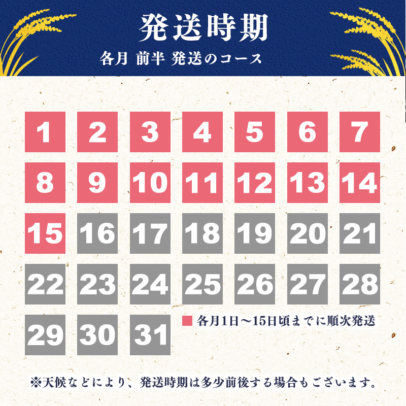 ＜2026年11月から2027年1月【前半】コース＞《先行予約》令和8年産 新米 3ヶ月定期便 《特別栽培米》 つや姫【無洗米】 合計15kg（5kg×3回） 【毎月前半（1日頃から15日頃）発送】山形県産　045-C-SR004-202611前-202701前 【3回】11月前半スタート