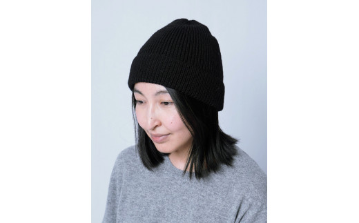 【ホワイト】《ウール100％》ニットキャップ （ユニセックス・男女兼用）　020-H-SS013-WH ホワイト