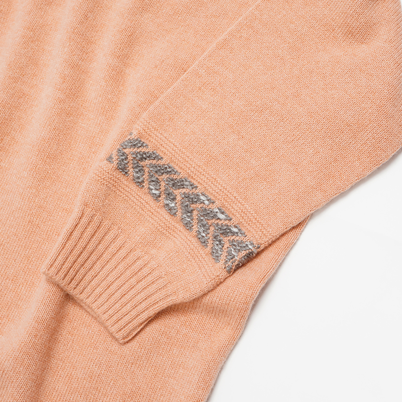 【オレンジ】プレスジャガードチュニックワンピース BCA12406WA Sato-S2 佐藤繊維 【 天然素材 ウール アンゴラ シンプル 着心地 レディース チュニック maalisukuu 山形県 寒河江市 獣毛糸 上質 セーター 日本製 国内製造 秋 冬 山形 】　055-H-SS034-orange