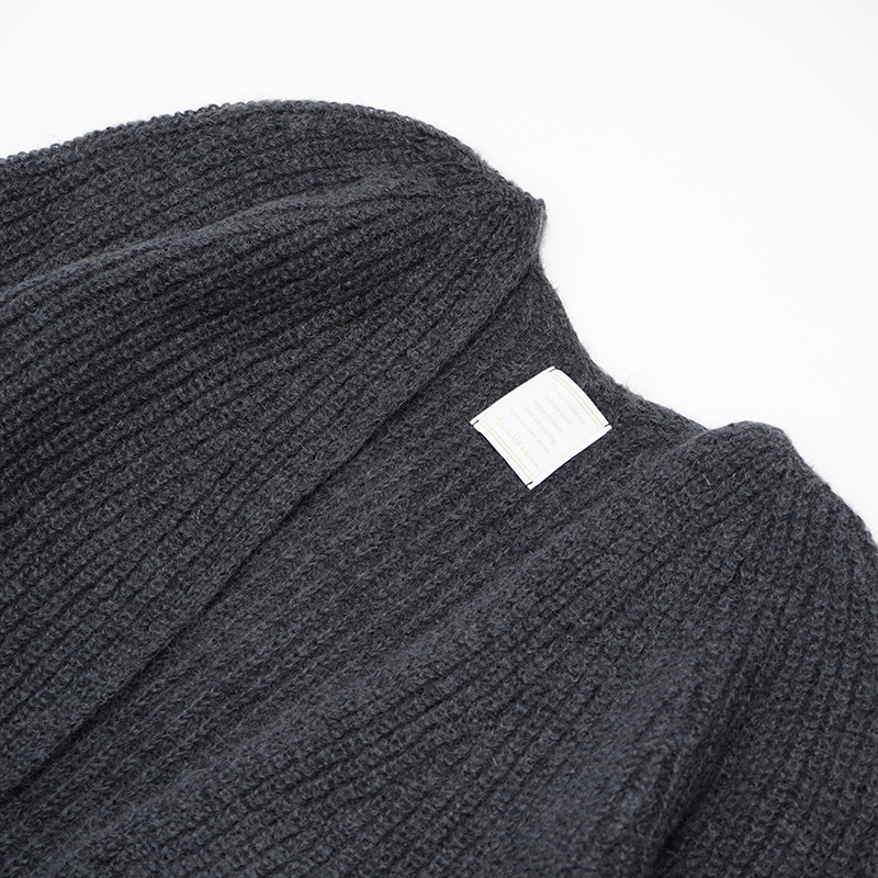 【チャコールグレー】モヘヤニットガウンカーディガン BCA12410WA Sato-S2 佐藤繊維 【 天然素材 ウール モヘア シンプル 着心地 レディース カーディガン maalisukuu 山形県 寒河江市 獣毛糸 上質 日本製 国内製造 東北 山形 秋 冬 】　068-H-SS038-charcoalgray