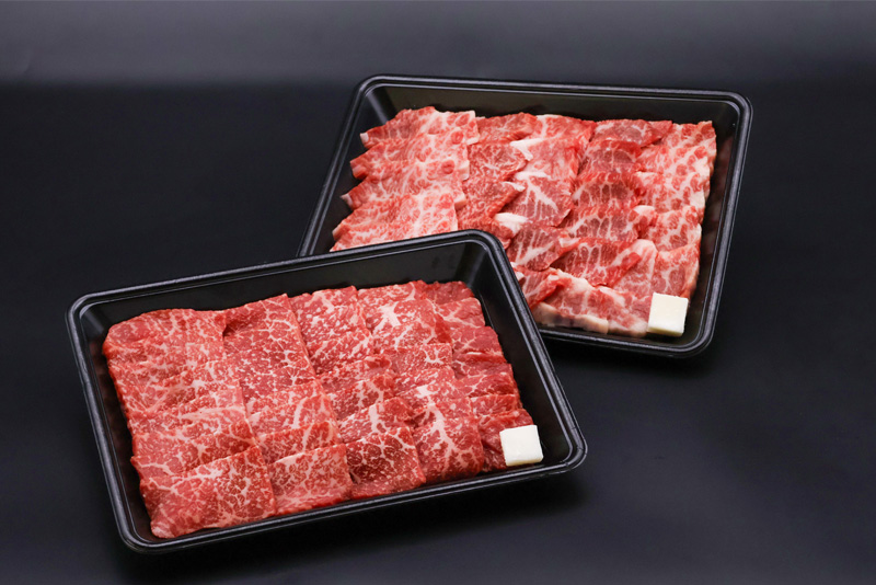 【45営業日以内配送】幸せを運ぶ牛《幸生牛》希少牛 焼肉 （モモ、肩、バラ おまかせ） 1kg（500g×2パック） 034-D-YL035 1kg（500g×2パック）