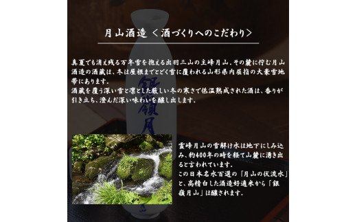 《山田錦100%使用》銀嶺月山 純米大吟醸 720ml×1本　012-E-GS001