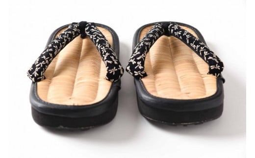 【Mサイズ】山形伝統 手編み 竹皮草履（男性用・外履き）「竹粋-CHIKUSUI-とんぼ」　024-H-KZ008-M Ｍサイズ（23～24.5cm）