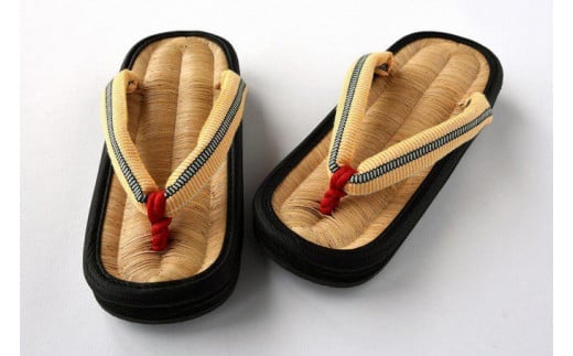 【女性用・Lサイズ】山形伝統 手編み 竹皮草履（女性用・外履き）「竹粋-CHIKUSUI-真田」　024-H-KZ013-L Lサイズ（25～26.5cm）