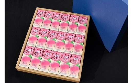 《ギフト対応可》 桃ジュース 200ml×18本セット 果汁100％ 紙パック 濃縮還元（加糖） 山形県産 ／ 贈答 お取り寄せ ご当地 果物 フルーツ 備蓄 常温 もも ピーチ peach おやつ のし 熨斗 まとめ買い 国産 国内製造 丸菱食品　012-G-MB004 桃ジュース