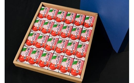 《ギフト対応可》 チェリー酢 ビネガードリンク 125ml×24本セット 紙パック 山形県産 さくらんぼ 果汁使用 ／ 贈答 お取り寄せ ご当地 果物 フルーツ 備蓄 常温 健康 美容 長生き 長寿 風呂上がり りんご 桃 熨斗 まとめ買い 国産 国内製造 丸菱食品　012-G-MB005 チェリー酢