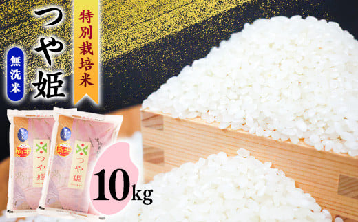 【2026年1月発送】無洗米 「つや姫」 10kg（5kg×2袋） 《特別栽培米》令和7年産 2025年産 ／ 人気 小分け 便利 節水 ブランド米 ごはん お米 ご飯 農家直送 生産者直送 山形産 山形県産 山形県 寒河江市 10キロ　036-C-SR006-202601 2026年1月配送
