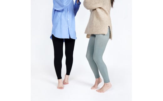 ウールロングレギンス（ブラック）GEA ORIGINAL　037-H-SS019-B ブラック