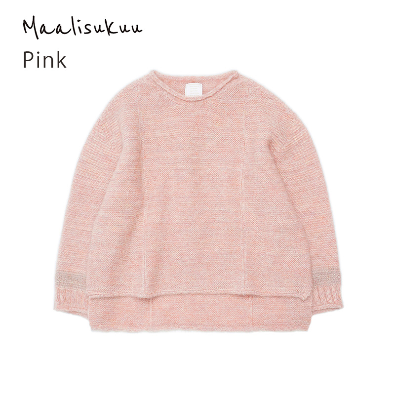 【ピンク】モヘヤニットプルオーバー BCA12409WA Sato-S2 佐藤繊維 【 天然素材 ウール モヘア シンプル 着心地 レディース プルオーバー maalisukuu 山形県 寒河江市 獣毛糸 上質 セーター 日本製 国内製造 東北 山形 秋 冬 】　055-H-SS037-pink