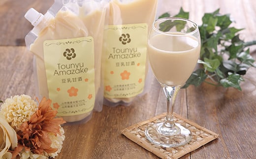 国産大豆と米麹で作った 純粋な 豆乳甘酒 500g×4本セット　016-G-TS006