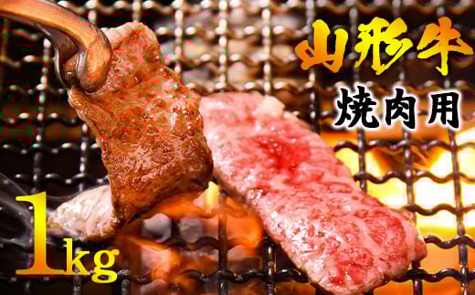 【45営業日以内配送】《焼肉店を直営する精肉工場からお届け》黒毛和牛「山形牛」焼肉用（肩・モモ・バラ お任せ）1kg（500g×2パック）　036-D-YL027 1kg（500g×2パック）