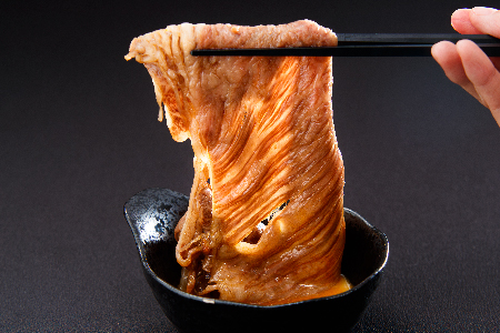 「厳選A5ランク」米沢牛肩ロースすき焼きしゃぶしゃぶ用360g_B018