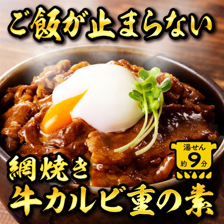 【かんたん本格調理】ザ・焼肉 網焼き牛カルビ重の素 120g × 8 袋 セット 山形県 東根市 日東ベスト　hi010-012