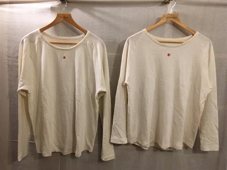 旅人の長袖（麻綿のラグラン長袖） サイズB（M～L）服屋ウタタネ 山形県 東根市 hi073-002-B