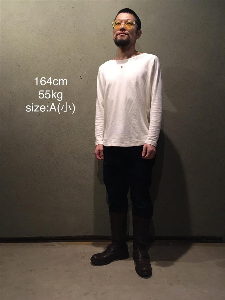 旅人の長袖（麻綿のラグラン長袖） サイズB（M～L）服屋ウタタネ 山形県 東根市 hi073-002-B