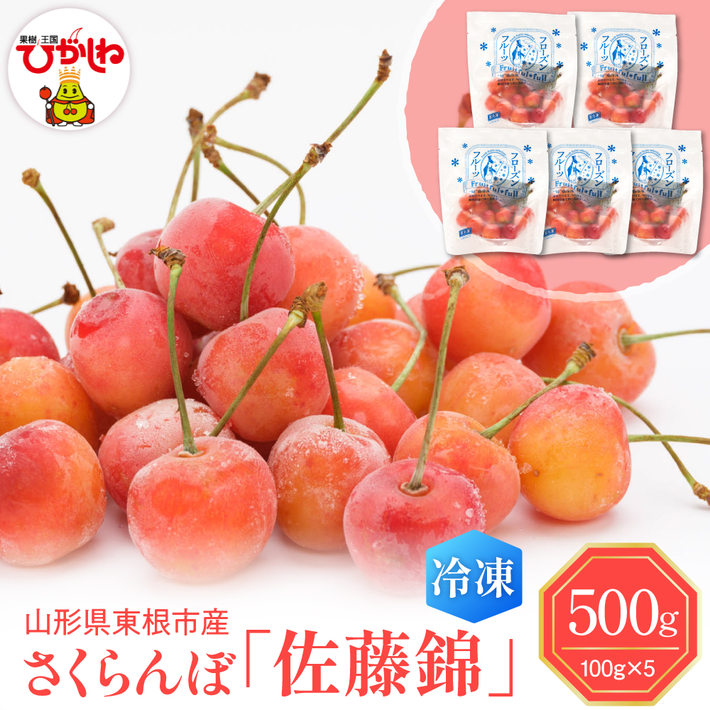 【瞬間冷凍】東根市産さくらんぼ 100g×5袋 東根農産センター提供 hi027-244