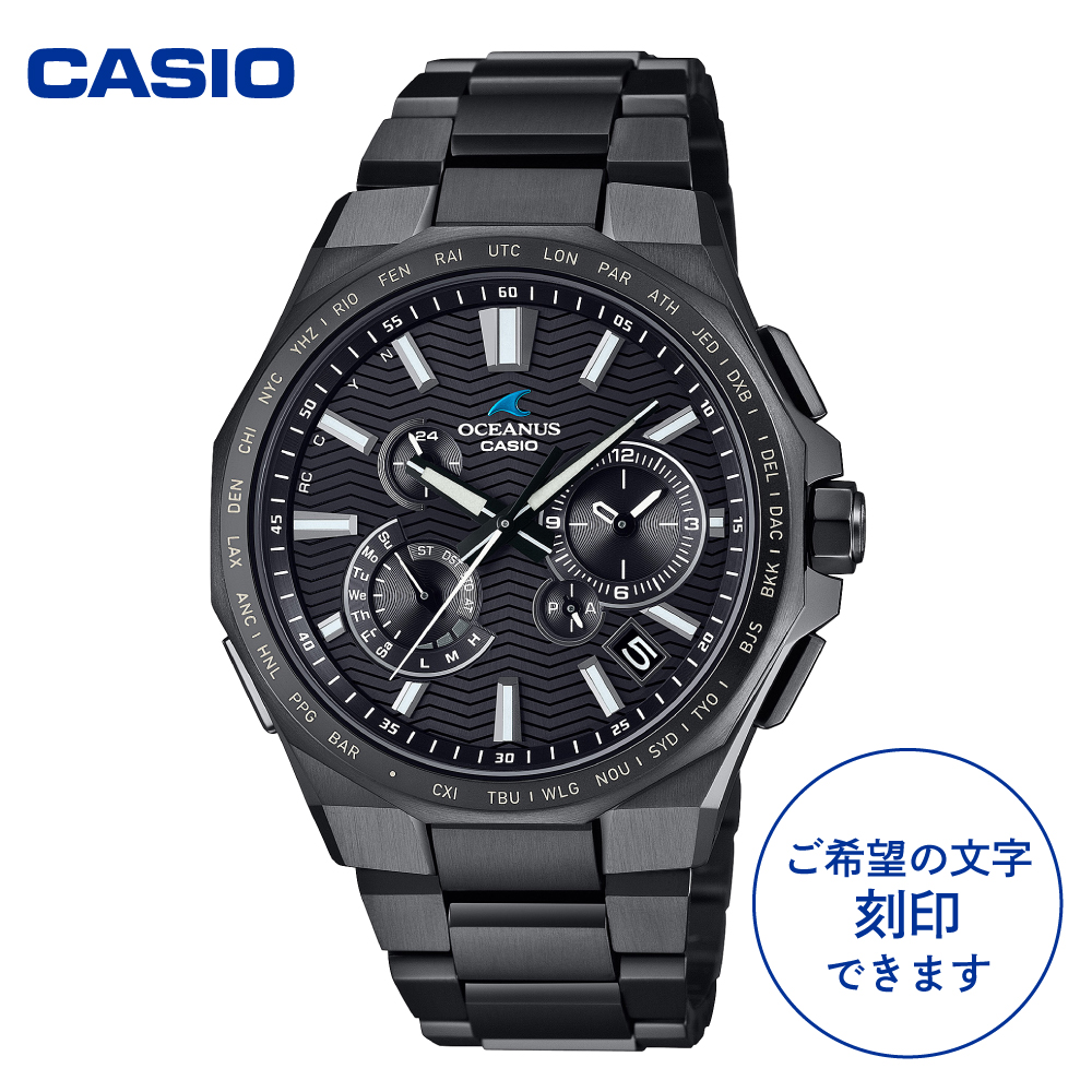 【CASIO】腕時計 OCEANUS OCW-T6000B-1AJF ≪名入れ有り≫ 山形県 東根市 hi011-125