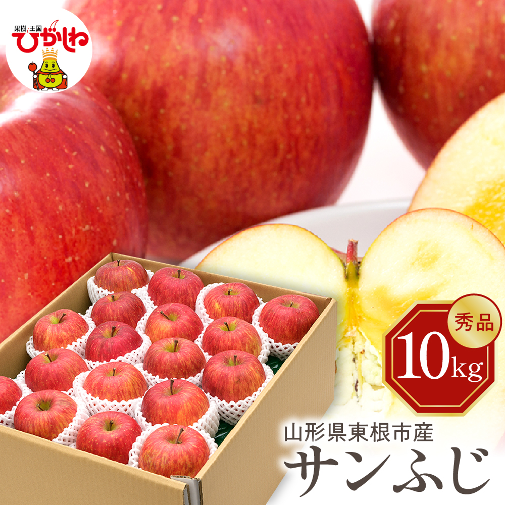 【令和7年産 先行予約】りんご サンふじ 10kg(秀品) 山形県 東根市 東根農産センター提供 hi027-205-1