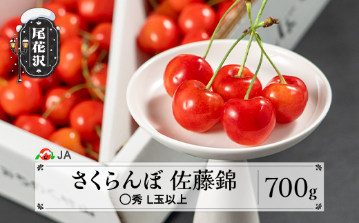 先行予約 さくらんぼ 佐藤錦 700g バラ ◯秀 L玉以上 令和8年産 2026年産 山形県産 果物 フルーツ サクランボ ja-snbax700