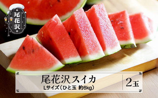 先行予約 尾花沢スイカ 秀品 Lサイズ 約6kg×2玉 7月中旬～8月中旬頃発送 スイカ すいか 西瓜 尾花沢すいか 2026年産 令和8年産 佐竹物産 sb-su1xx2 Lサイズ2玉（寄附額20,000円）