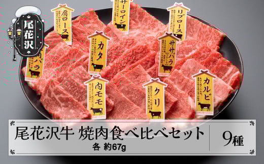 焼肉食べ比べセット 【最大3ヶ月待ち】 尾花沢牛 A4-5 9種 約3~4人前 牛肉 黒毛和牛 国産 nj-og9ys