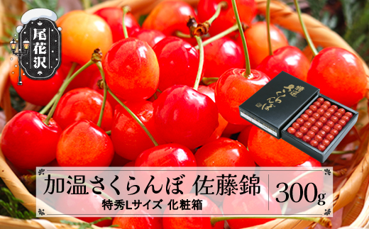 先行予約 加温 さくらんぼ 佐藤錦 特秀Lサイズ 300g 5月上旬~5月下旬頃発送 プレゼント ギフト 化粧箱鏡詰め 2026年産 令和8年産 ハウス ハウス栽培 山形県産 ns-sntlx300 特秀L 300g（寄附額21,000円）