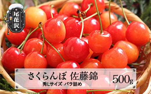 先行予約 さくらんぼ 佐藤錦 秀Lサイズ 500g バラ詰め プレゼント ギフト 令和7年産 2025年産 山形県産 ns-snslb500