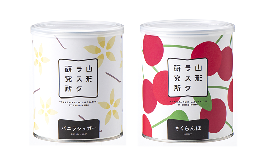 山形ラスク研究所 山形小麦ラスク 4缶セット (バニラ、さく