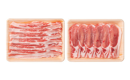 山形豚 ロース・バラ しゃぶしゃぶ用 計1.2kg (各600g) 山形県