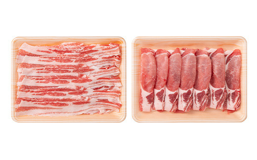 山形豚 バラ しゃぶしゃぶ用 600g & ロース 生姜焼き用 600g 山