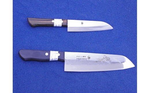 文化包丁とフルーツナイフのセット 各1丁 『(有)佐藤鉄工所