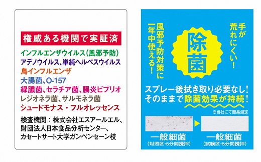 《天然素材で除菌》 南陽発！ウイルス細菌専用除菌スプレ