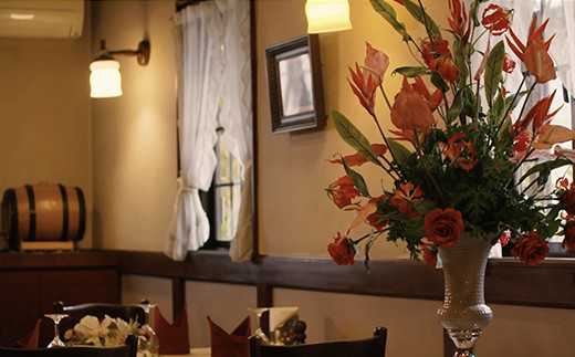 欧風レストラン「西洋葡萄」季節のフルコース ペアお食事