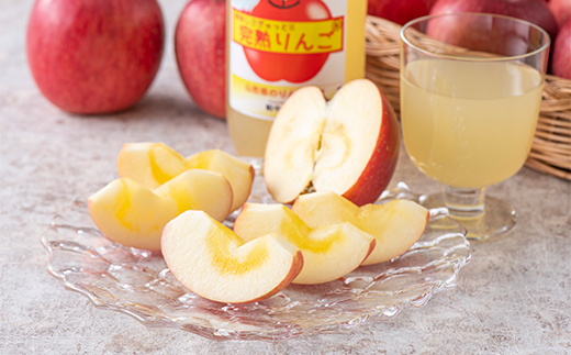 【令和7年産先行予約】 完熟みつ入りふじりんご 約4kg ＆ ふ