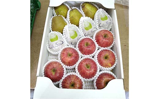 【令和7年産先行予約】 ラ・フランス & 完熟ふじりんご 詰