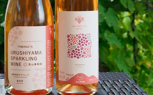 果樹園生まれの 漆山果樹園デラウェアワイン 「漆山ワイン