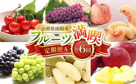 【令和8年産先行予約】 《定期便6回》 フルーツ満喫定期便A