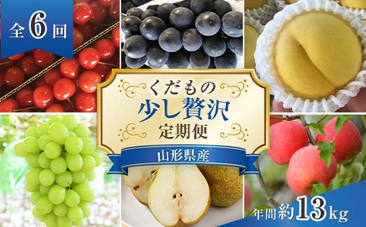 【令和8年産先行予約】 《定期便6回》 くだもの”少し贅沢