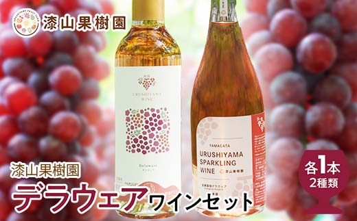 果樹園生まれの 漆山果樹園デラウェアワイン 「漆山ワイン