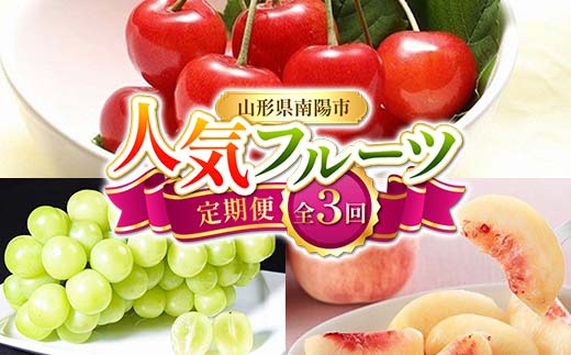 【令和8年産先行予約】 《定期便3回》 人気フルーツ定期便 