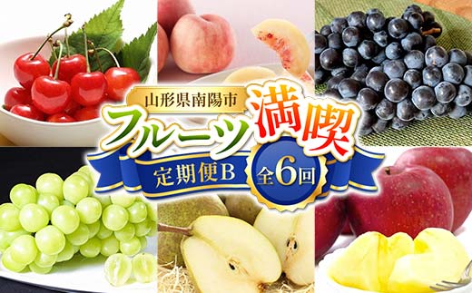 【令和8年産先行予約】 《定期便6回》 フルーツ満喫定期便B