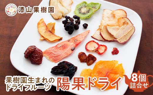 果樹園生まれの ドライフルーツ 「陽果ドライ」 おまかせ8