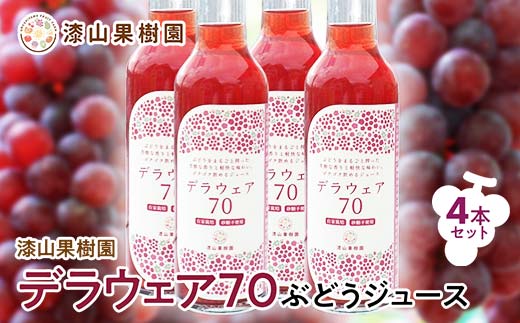 果樹園生まれの 果汁70%ぶどうジュース 「 デラウェア70 」 2