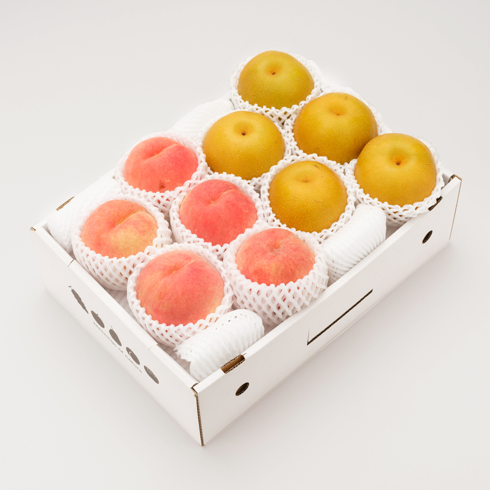 《先行予約》もも 白桃 秀品 和梨 詰め合わせ 品種おまかせ 化粧箱入り 3kg フルーツ 果物 アソート 2026年産 令和8年産 山形県産 送料無料 ns-fshnx3 ※沖縄・離島への配送不可